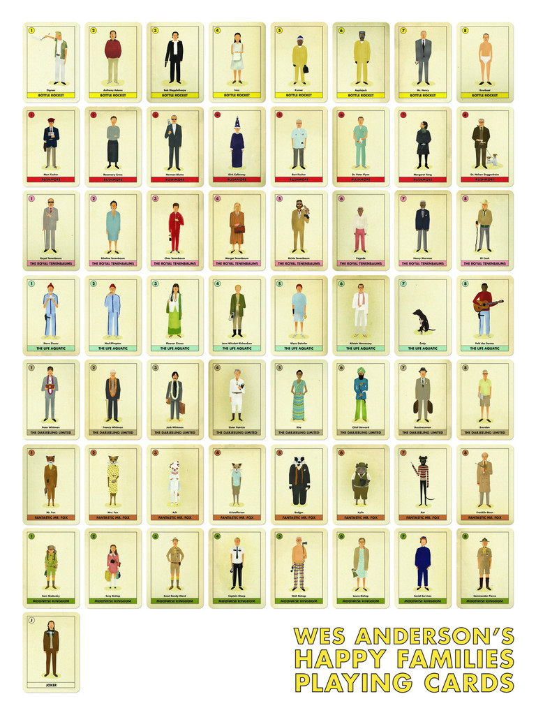 Max Dalton - Wes Anderson's Happy Families Playing Cards