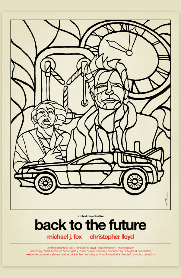 Back to the future b&w