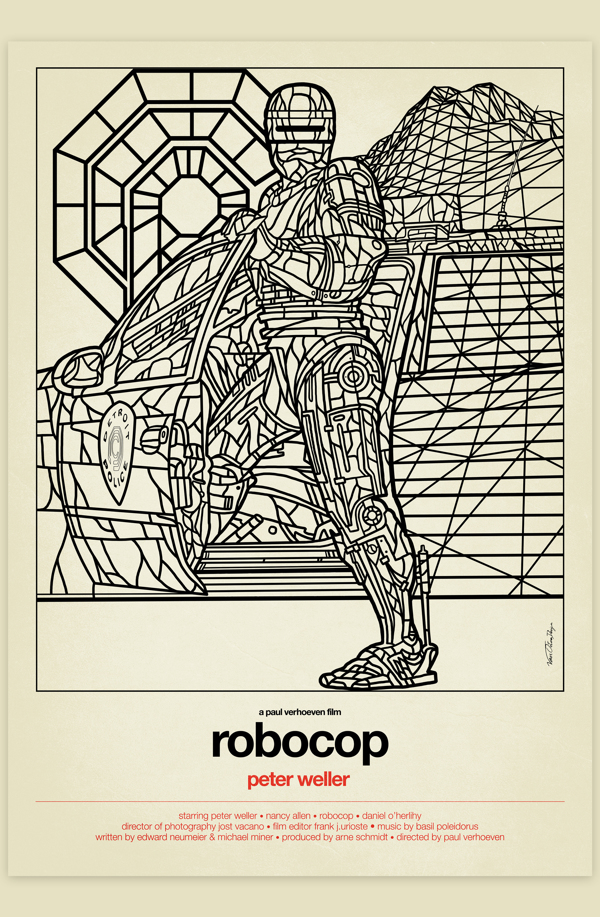 RoboCop b&w