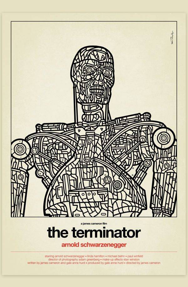 The Terminator b&w