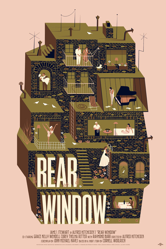 Rear Window poster by Adam Simpson