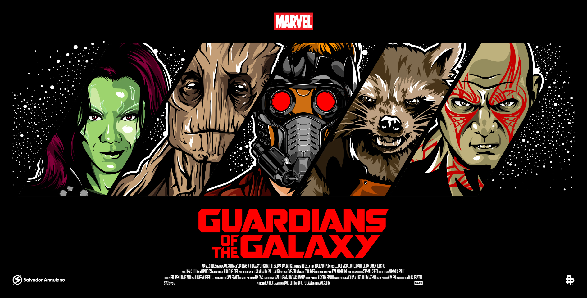 Guardians of the galaxy by Salvador Anguiano