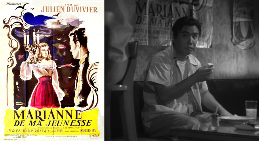Poster for Julien Duvivier’s Marianne de ma jeunesse (1955) in Early Spring (1956)
